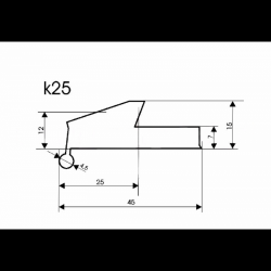 Універсальні гумові розширювачі арок (фендери) K25 