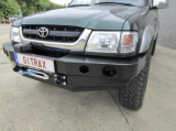 Передний бампер с монтажной плитой под лебедку без кенгурятника для Toyota HILUX (1998-2005)