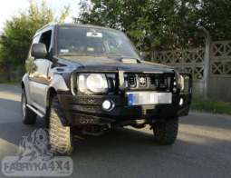 Бампер передний силовой для Suzuki Jimny (стеклопластик) купить недорого с доставкой